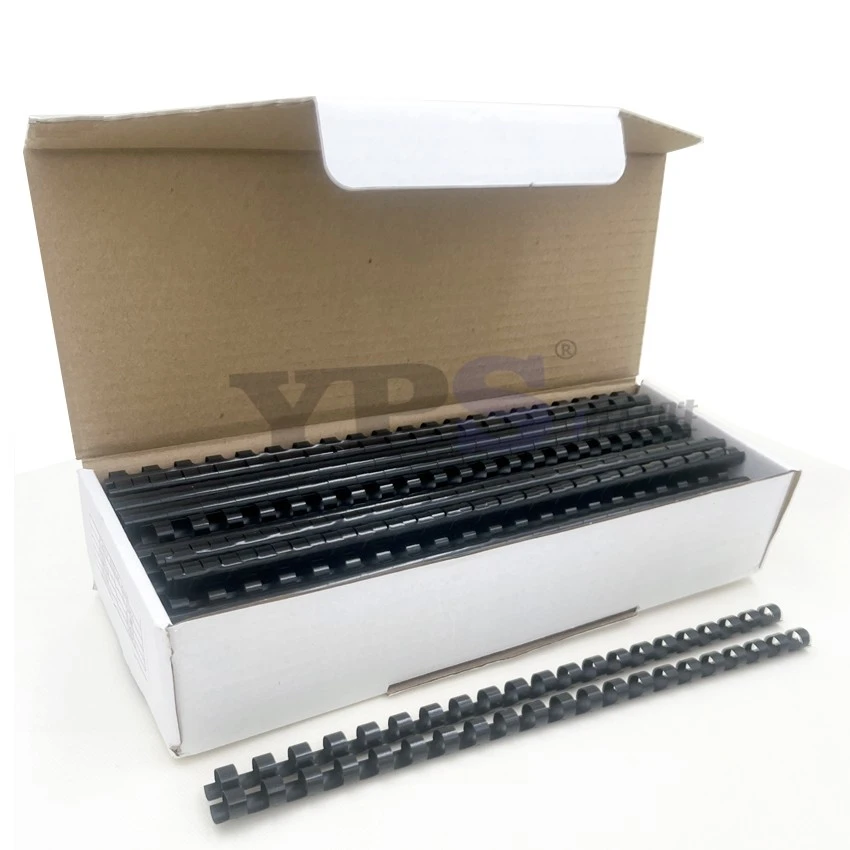 Black Color 19 Rings Plastic Binding Comb